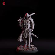 Hooded Rogue Miniature | Masked Assassin | Resin RPG Figure - Only-Games