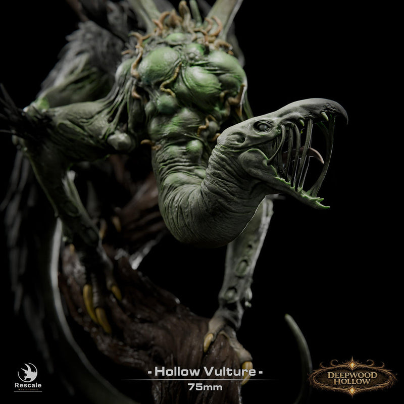 Carrion Horror Monster Miniature | Corrupted Vulture | Unpainted Resin 28mm 32mm 54mm 75mm 100mm - Only-Games