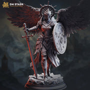 Angelic Paladin Miniature | Winged Divine Judge | Collector Display Figure - Only-Games