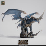 Ancient Blue Dragon Miniature | Gargantuan Resin DND 5e Boss Monster - Only-Games
