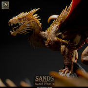Adult Topaz Dragon Miniature | Gem Dragon Boss | 28mm to Gargantuan - Only-Games