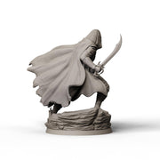 Male Rogue with Scimitar and Dagger, PaintedOrNot Original Design Unpainted Mini | 5 Sizes /Scales - Only-Games
