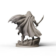 Male Rogue with Scimitar and Dagger, PaintedOrNot Original Design Unpainted Mini | 5 Sizes /Scales - Only-Games
