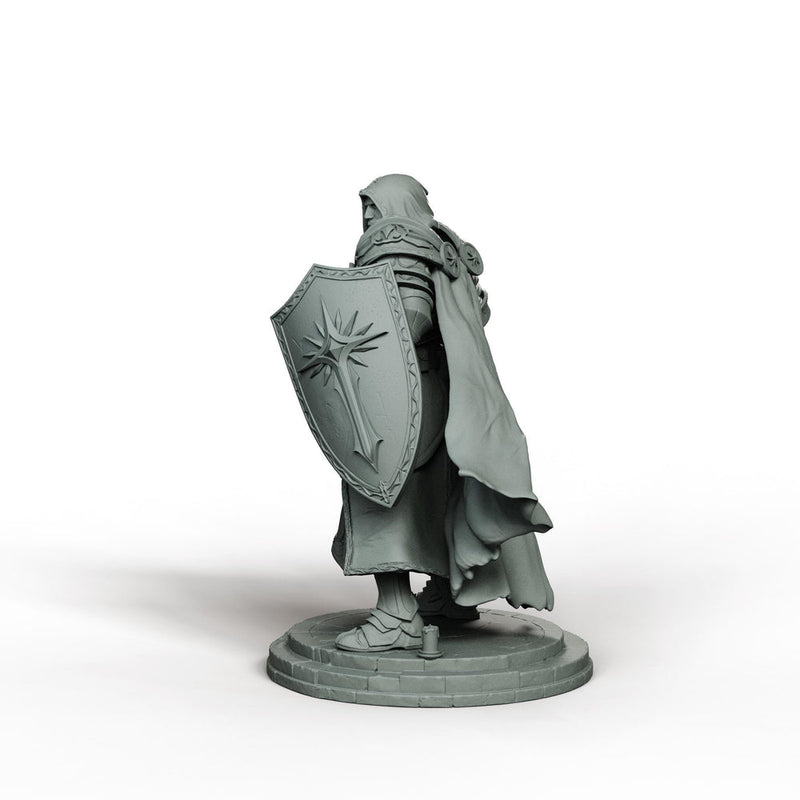 Cleric Paladin STL, Kaedran War Cleric Battle Priest, PaintedOrNot Original Digital Mini for DnD 5E - Only-Games