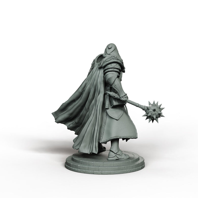 War Cleric Battle Priest, PaintedOrNot Original Design Unpainted Mini | 5 Sizes /Scales - Only-Games