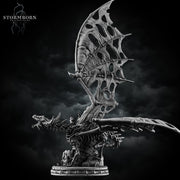 Skeletal Dragon Miniature | Undead Dragon Boss | Unpainted Monster - Only-Games