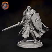 Holy Paladin Divine Judge, PaintedOrNot Original Design Unpainted Mini | 5 Sizes /Scales - Only-Games