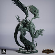 Carrion Horror Monster Miniature | Corrupted Vulture | Unpainted Resin 28mm 32mm 54mm 75mm 100mm - Only-Games