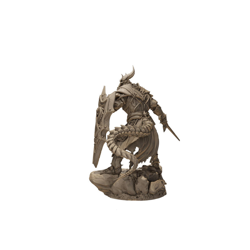 Dragonborn Paladin Miniature, Sword & Shield | PaintedOrNot Original Unpainted Mini - Only-Games