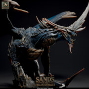 Ancient Blue Dragon Miniature | Gargantuan Resin DND 5e Boss Monster - Only-Games
