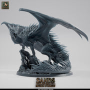 Adult Topaz Dragon Miniature | Gem Dragon Boss | 28mm to Gargantuan - Only-Games