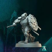 Sci-Fi Miniature Space Knight, Hellas Black Hoplite | 5 Sizes /Scales | Resin Mini - Only-Games