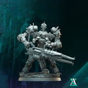 Sci-Fi Mech Knight | Heavy Rifle War Suit | Resin 32mm 40mm 50mm 65mm 80mm - Only-Games