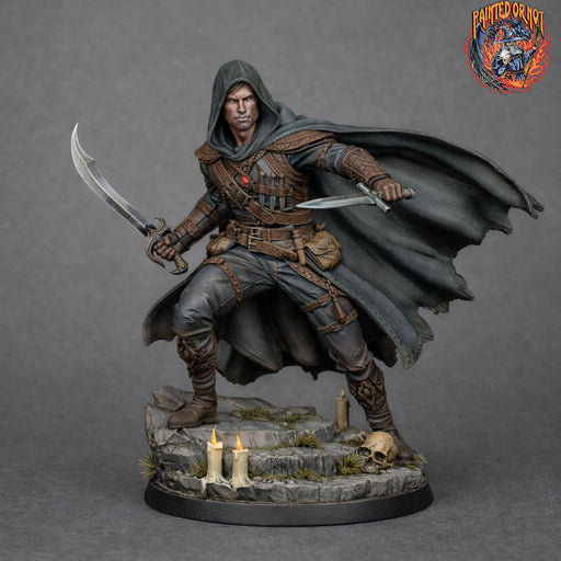 Rogue Miniature STL | Vasili with Scimitar and Dagger | Digital Download - Only-Games