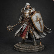 War Cleric Battle Priest, PaintedOrNot Original Design Unpainted Mini | 5 Sizes /Scales - Only-Games