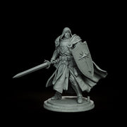 Holy Paladin Divine Judge, PaintedOrNot Original Design Unpainted Mini | 5 Sizes /Scales - Only-Games