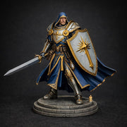 Holy Paladin Divine Judge, PaintedOrNot Original Design Unpainted Mini | 5 Sizes /Scales - Only-Games