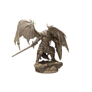Winged Dragonborn Paladin Miniature, PaintedOrNot Original Design Unpainted Mini | 5 Sizes /Scales - Only-Games