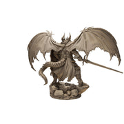 Winged Dragonborn Paladin Miniature, PaintedOrNot Original Design Unpainted Mini | 5 Sizes /Scales - Only-Games