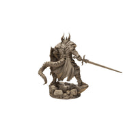 Dragonborn Paladin Miniature, Sword & Shield | PaintedOrNot Original Unpainted Mini - Only-Games