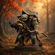 Turtlefolk Druid Miniature | Ravel Sylcarax | Resin RPG Figure - Only-Games