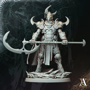 Gladiator Miniature | Polearm Fighter Arena Champion | UNPAINTED Resin - Only-Games
