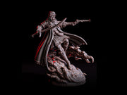 Human Gunslinger Fighter Miniature | Sword and Pistol Warrior | UNPAINTED Resin - Only-Games