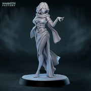 Female Sorceress Miniature Arcane Mage | Spellcaster PC NPC | DnD UNPAINTED Resin - Only-Games