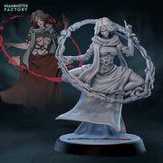 Dark Sorceress Miniature Blood Magic Caster | Warlock PC NPC | DnD UNPAINTED Resin - Only-Games