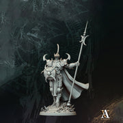 Spear Paladin Miniature | Shield Knight Fighter | UNPAINTED Resin - Only-Games
