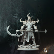 Gladiator Miniature | Polearm Fighter Arena Champion | UNPAINTED Resin - Only-Games