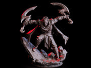 Human Rogue Assassin Miniature | Dual Scythe Soulblade PC NPC | UNPAINTED Resin - Only-Games