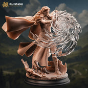 Female Sorcerer Miniature | Wizard Mage PC NPC | UNPAINTED Resin - Only-Games