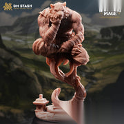 Tabaxi Monk Miniature | Catfolk Wanderer PC NPC | UNPAINTED Resin - Only-Games