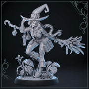Female Elf Witch Miniature | Wizard Mage PC NPC | UNPAINTED Resin - Only-Games