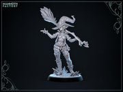 Female Elf Witch Miniature | Wizard Mage PC NPC | UNPAINTED Resin - Only-Games