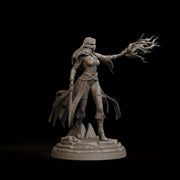 Malyra Eldritch Warlock STL | Female Tiefling Spellcaster Digital Mini for DnD 5E - Only-Games