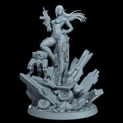 Cyber Stealth Operative Female Unpainted Mini Sci-Fi Starfinder Topless Nude NSFW - Only-Games