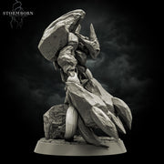 Earth Elemental Unpainted Miniature | Stone Golem Monster | Resin Boss for DnD Pathfinder - Only-Games
