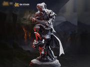 Fantasy Bard Miniature DnD Musician Character | Lute Player UNPAINTED Resin - Only-Games