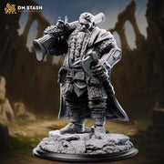 Dwarf Artillerist Miniature DnD Artificer Gunner | Dwarf Warrior UNPAINTED Resin - Only-Games