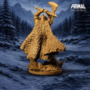 Barbarian Knight Miniature | Doom Herald Axe Warrior | UNPAINTED Resin DnD Pathfinder - Only-Games