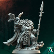 Sci-Fi Warlord Miniature | Raven Spear Commander | UNPAINTED Resin RPG Figure - Only-Games