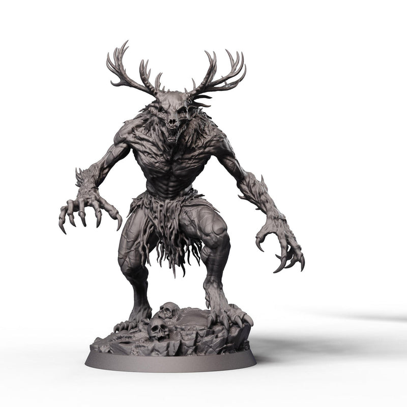 Wendigo Monster Unpainted Miniature, PaintedOrNot Original Resin Horror Boss for DnD 5E Pathfinder - Only-Games