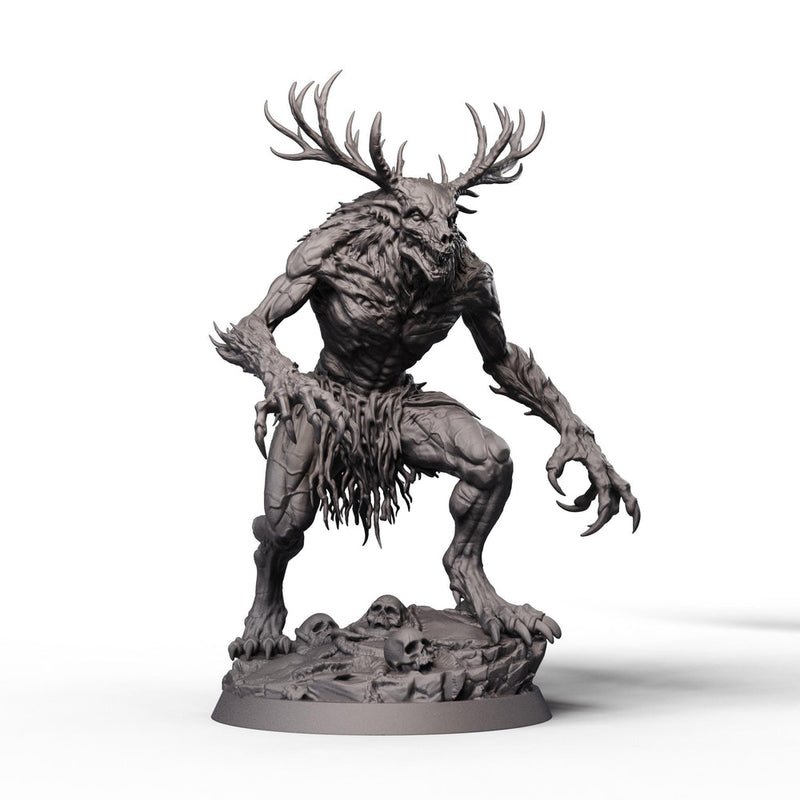 Wendigo Monster Unpainted Miniature, PaintedOrNot Original Resin Horror Boss for DnD 5E Pathfinder - Only-Games