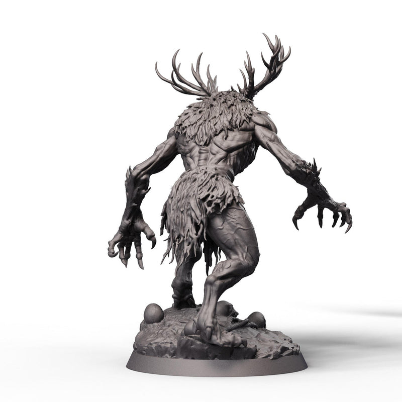 Wendigo Monster Unpainted Miniature, PaintedOrNot Original Resin Horror Boss for DnD 5E Pathfinder - Only-Games