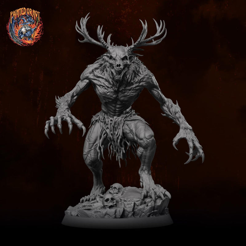 Wendigo Monster Unpainted Miniature, PaintedOrNot Original Resin Horror Boss for DnD 5E Pathfinder - Only-Games