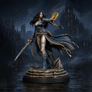 Female Warlock Unpainted Miniature, Malyra Pactblade Warlock, PaintedOrNot Original Resin Mini for DnD 5E - Only-Games