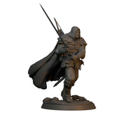 Human Ranger Unpainted Miniature, Torvin Sword Pose, PaintedOrNot Original Resin Mini for DnD 5E - Only-Games