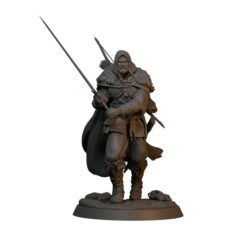 Human Ranger Unpainted Miniature, Torvin Sword Pose, PaintedOrNot Original Resin Mini for DnD 5E - Only-Games